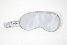 Load image into Gallery viewer, silver silk eye mask