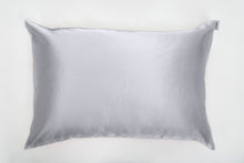 Load image into Gallery viewer, silver silk pillowcase